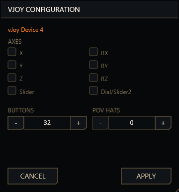 Vjoy Configuration Asteriq | HOTAS Management for Star Citizen